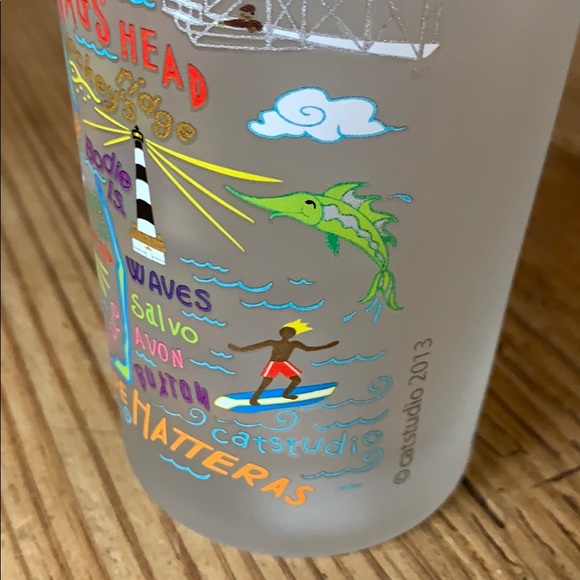 2 Catstudio whimsical Outer Banks, NC glasses - Picture 8 of 10